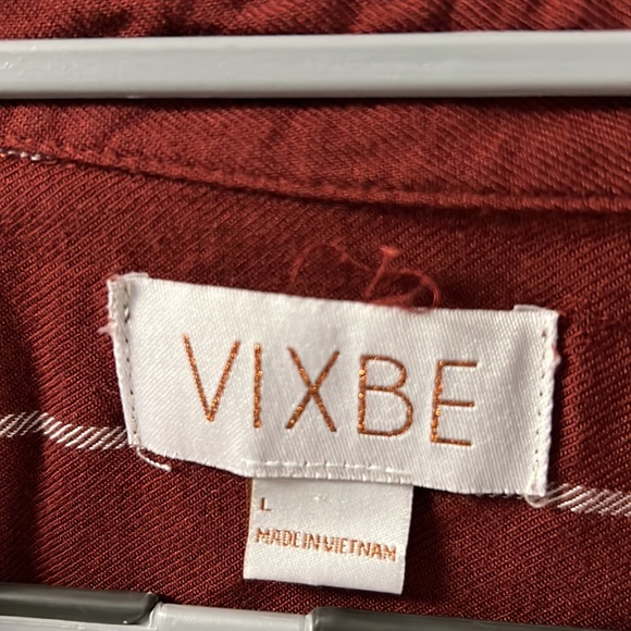 Striped Front Tie Blouse - Picture 4 of 6